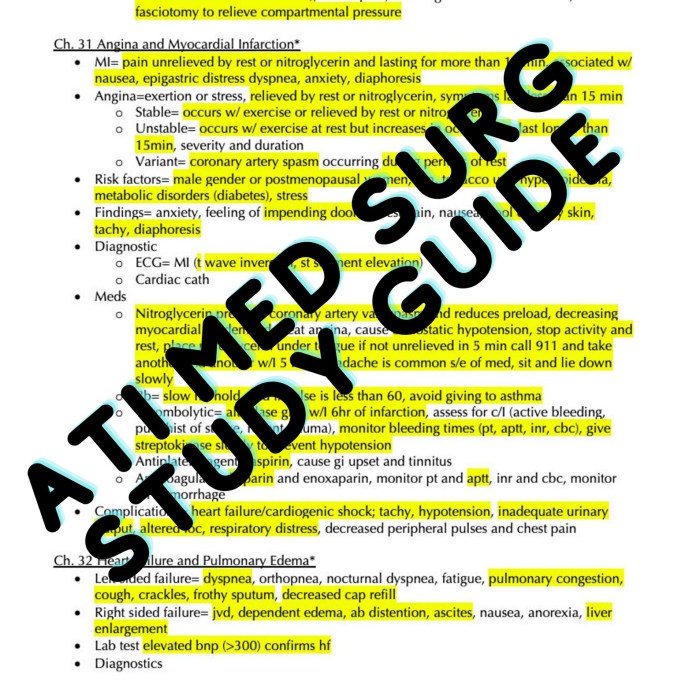 Med surg ati study guide